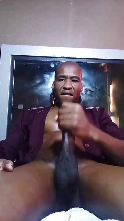 Long Black Dick Masturbation
