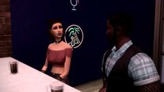 The Sims 4 - шлюшки с большими черными членами, сцена 1, порно, порочный каприз мод