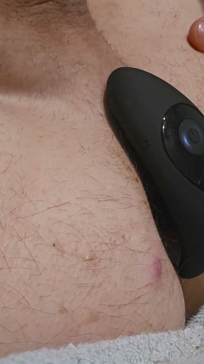hot guy struggles to get prostate massager in ass before shaking hands free orgasm. finished by jerking off and cumming twice | Clip 2