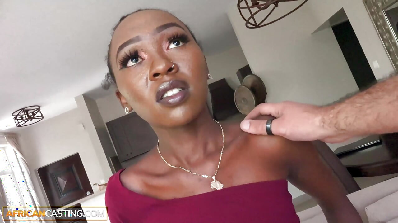 This HOMESCHOOLED EBONY TEEN said her parents were strict... ended up stretched wide on my couch
