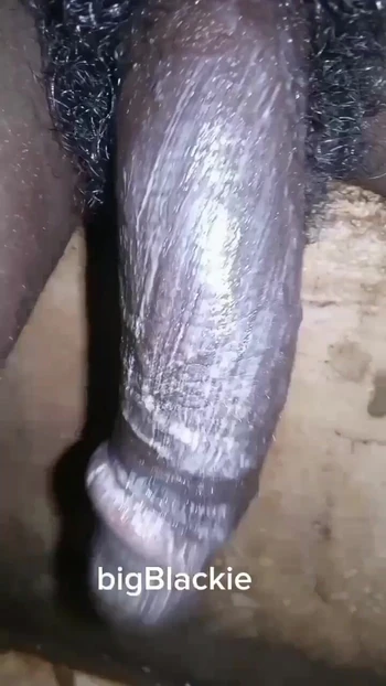 Showing and stroking my BBC