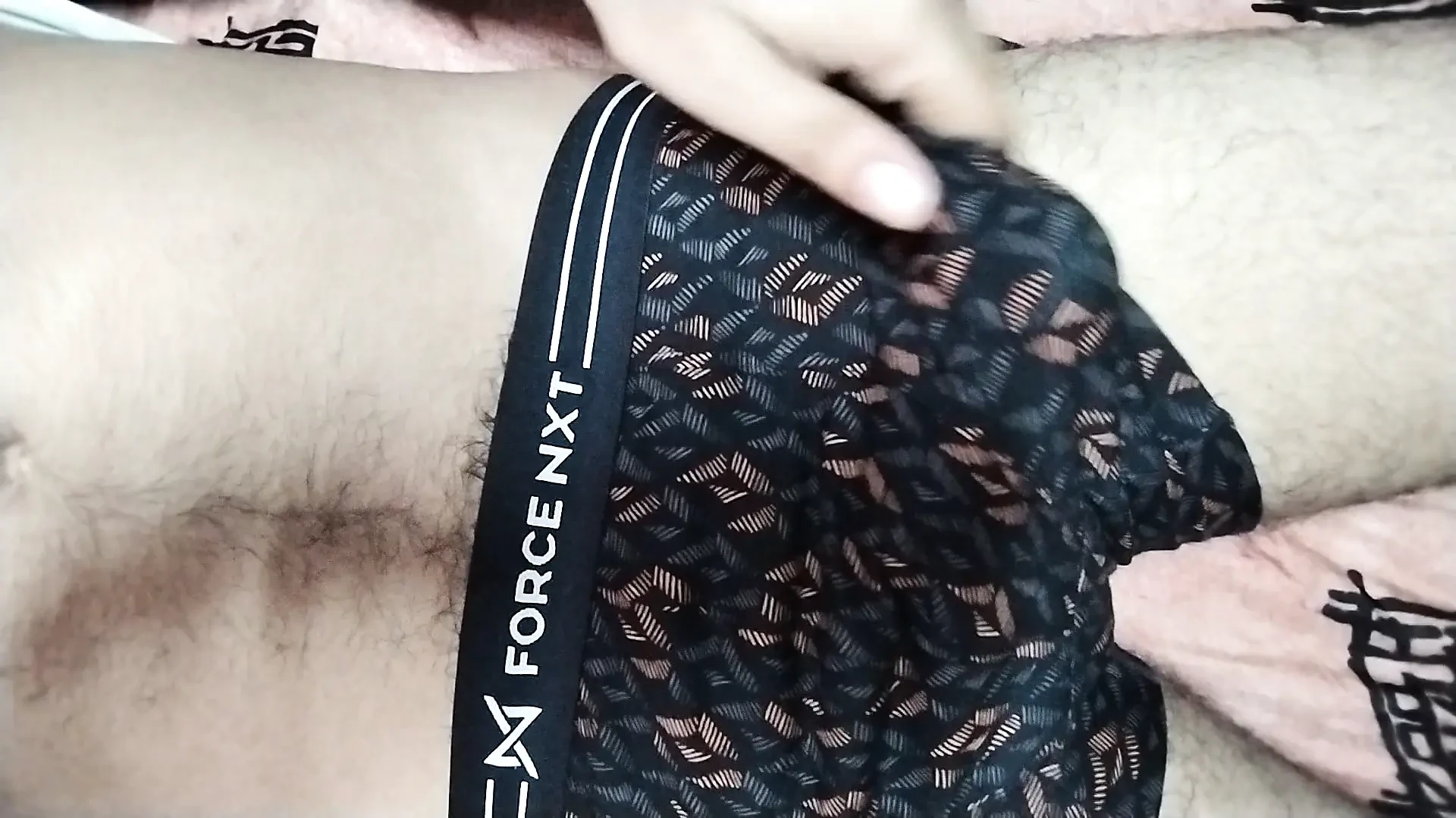 Teen boy doing masterbating at his store room