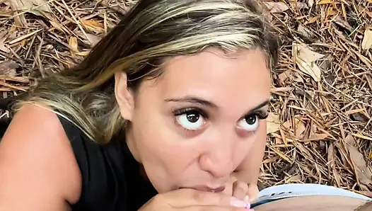 Freshly sweaty runner girl fucks stranger on the road