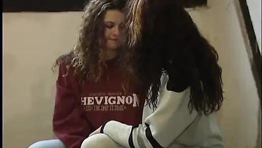 Mature and her girl licking pussy