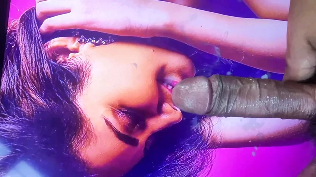 Hot cum N split on rashi khanna