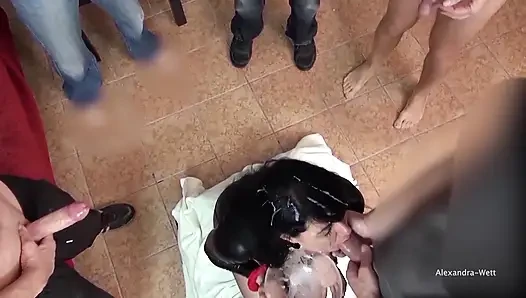 Facial Cum Gangbang! My Most Extreme Facial Cumshots! Liters of Cum!