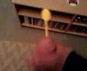 wanking with a cocktail stirrer in my cock.