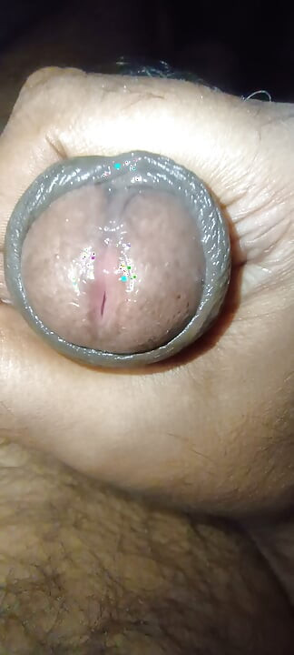 Girl looking at my big cock i cum in her mouth