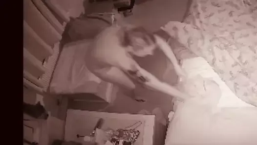 Mom sneaks into stepson's room during the night feeling horny - don't cum in me