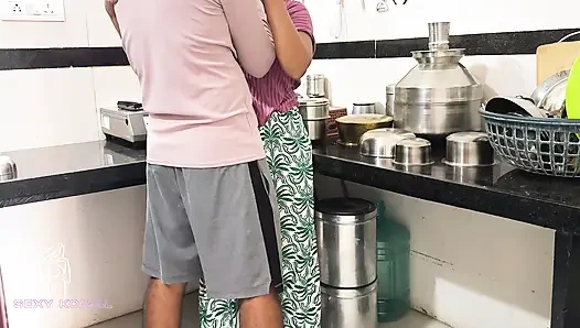 Komal wasn't cooking kitchen food, she was fucked from behind.