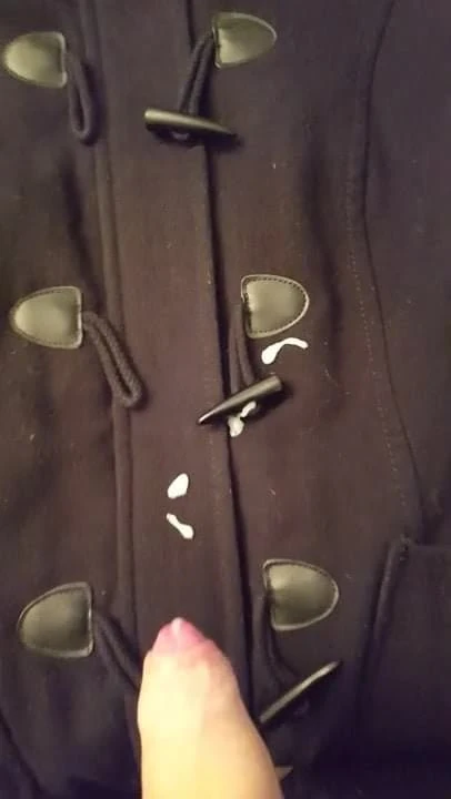 Cum on gfs black coat jacket