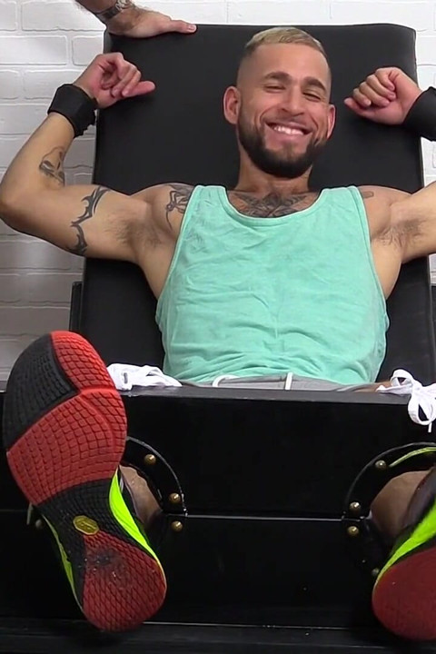 Tino gets tied up & tickled