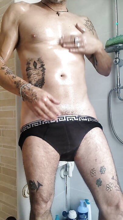 Oil all over the body