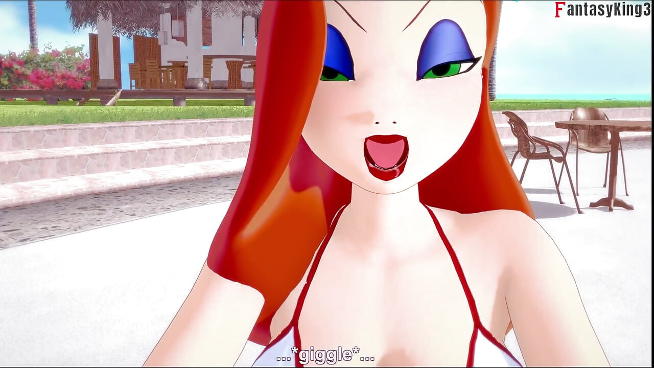 Jessica Rabbit w bikini POV sex