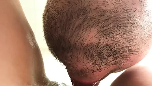 I Caught My Husband Jerking off and Got Turned on, Allowed Me to Fuck My Pussy and Clean up After Himself.