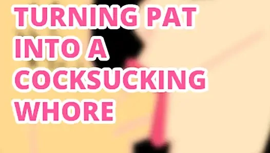 Sadece ses - kadın kılıklı pat'i yarak emen fahişeye dönüştürüyor