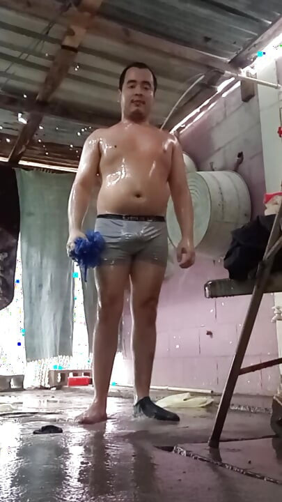 Jesus in boxer pulling his penis 171