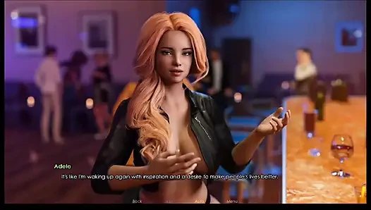 Lust academy #8: faith gave me a massage, Adelle is almost nude at the club