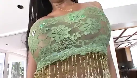 Super Sexy Ebony with Big Tits and Perfect Body Fucks Big Black Cock