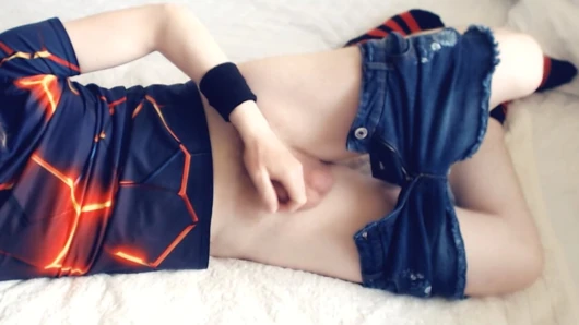 Boy on a bed
