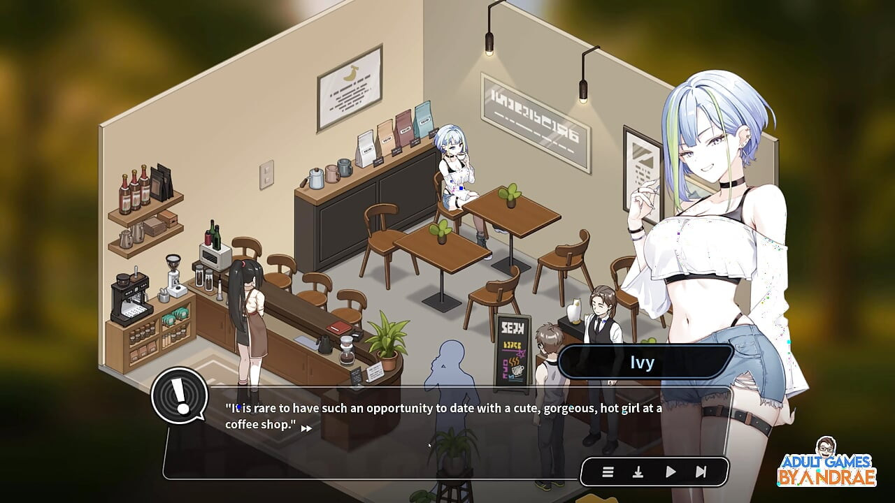 Sex, Secrets & Used Tech Gameplay Part 4 - Creampie at the Coffee Shop