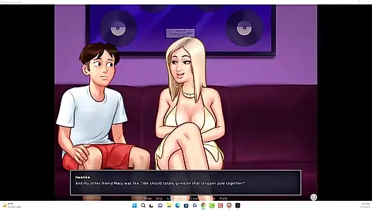 Summertime saga - Johannes and Erik watched Iwanka, Iwanka gave Johannes a blow job on camera