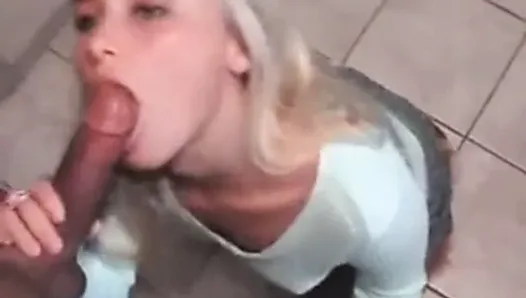 Blonde Has Her Tight Pussy Filled