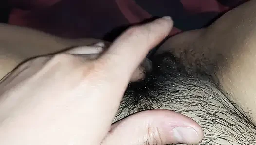 My stepmom and I masturbate our pussies opposite each other