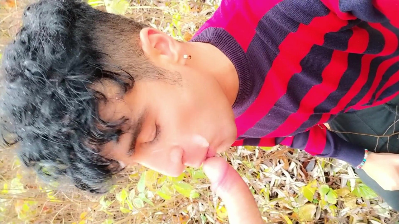 Taking Friends Cum in Mouth and Sucking and Worshiping His Balls with Mouth and Tongue