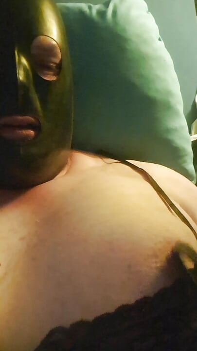 A naughty latex sissy...