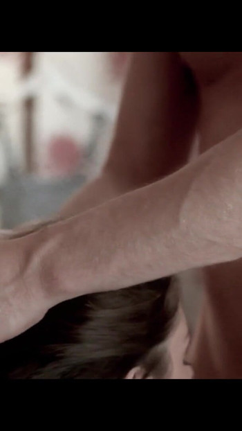 Emotional moment from "BLONDE BITCH SUCKS A COCK AS ANOTHER DRILLS HER CUNT FROM"