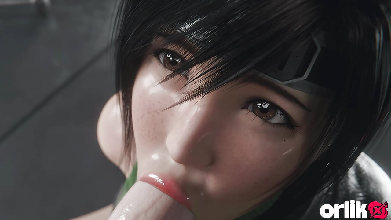 Yuffie Kisaragi Big Dick Sloppy Blowjob - Deep & Messy 3D Animation