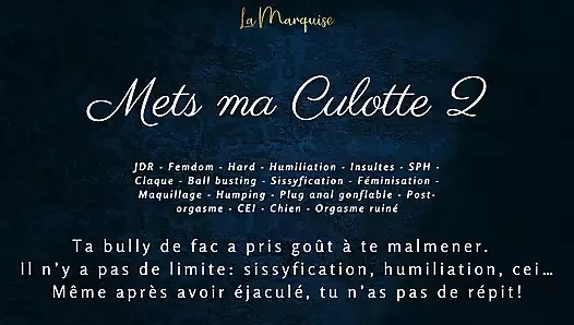 Your bully makes you wear her panties and films you being humiliated - french audio porn femdom