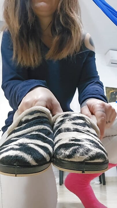 Tøfler Modellering og onani, Spanske tøfler