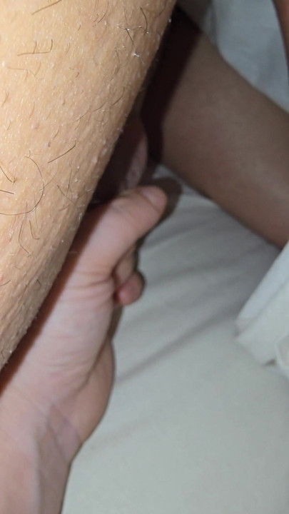 Step mom hand milking step son balls under blanket without shame | Clip 2