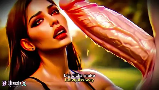 (4K) AI 3D animierter porno – Latina Baddie verehrt großen weißen schwanz (Interracial ASMR) - AI Visuals X