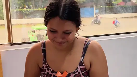 He Loves Jumping on My Cock While Everyone Walks by the Window