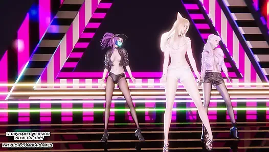 Mmd babymonster - forever - ahri, akali, evelynn seksi kpop dans league of legends hentai sansürsüz 4k 60 fps