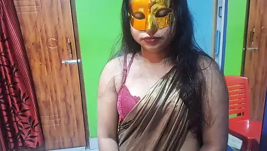 Индийский муж в Банголи отправляет свою сексуальную жену к своему боссу, чтобы не быть уволенным с работы с bangla аудио