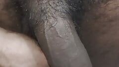 Big Indian dick playing and making it hard cum suck