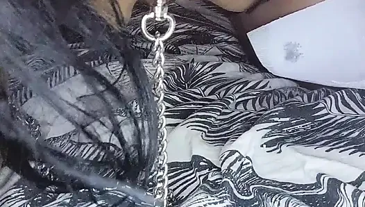 She tries anal perls and got an orgasm