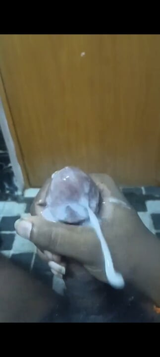 18 year old boy from india jerking his big bbc dick and cums huge thick multiple cum shots continues for 1 minutes cumshot video