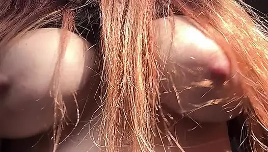 Big Boobs Bouncing Outdoor