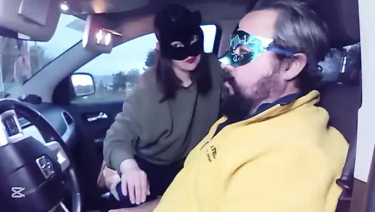 Face slapping in the Car