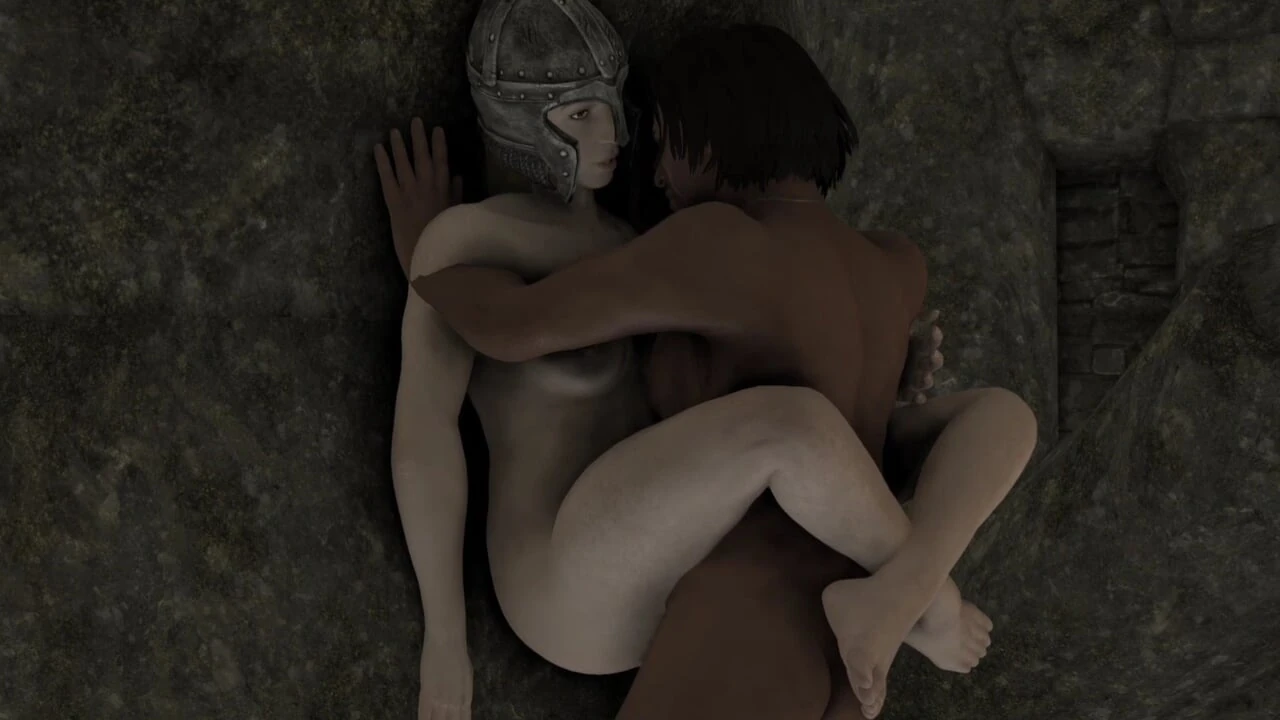 Skyrim B and L mod - Going through a quest with the companions and having sex in a cave