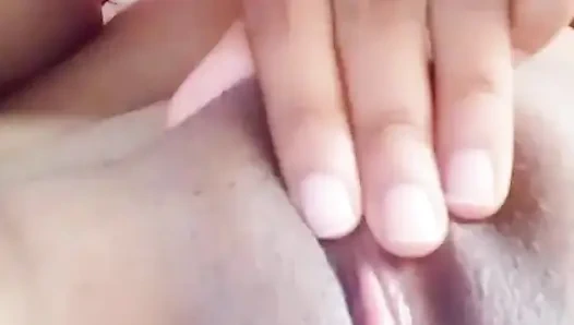 Teen Hard Nipples Clit Rubbing Orgasm and Creampie Pussy Squirting and Peeing on Bed Then Licking Cum at the End