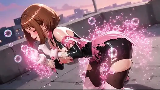 Uraraka My Hero Academia Oiled Slutty Tease Compilation Extended Version