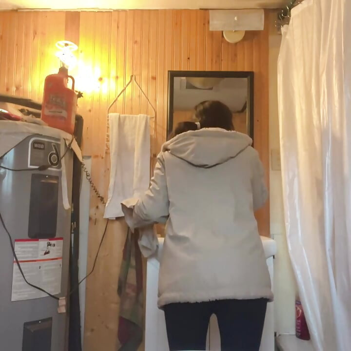 Cooking Food at Kitchen Then Pussy Cant Wait Go to Piss