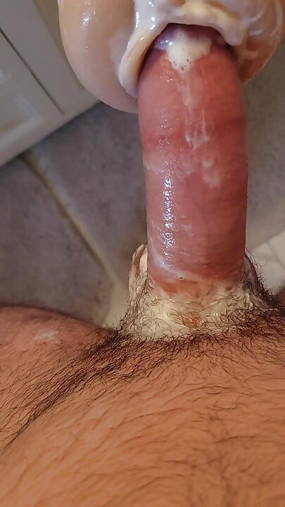 Messy masturbation