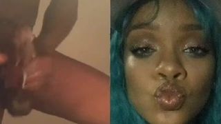 Un mec casse une grosse bite pour Rihanna
